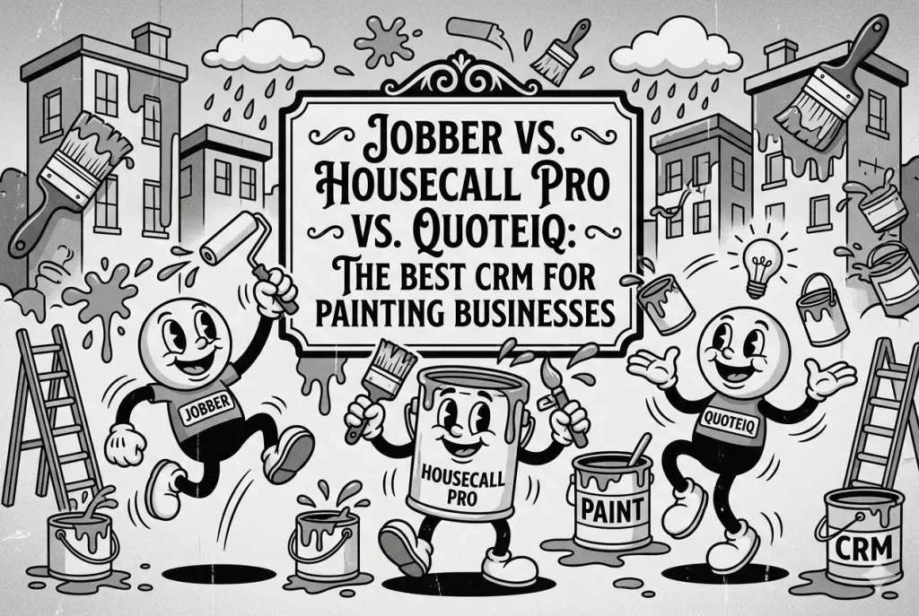 Jobber vs Housecall Pro vs QuoteIQ: Best CRM for Painters 2026